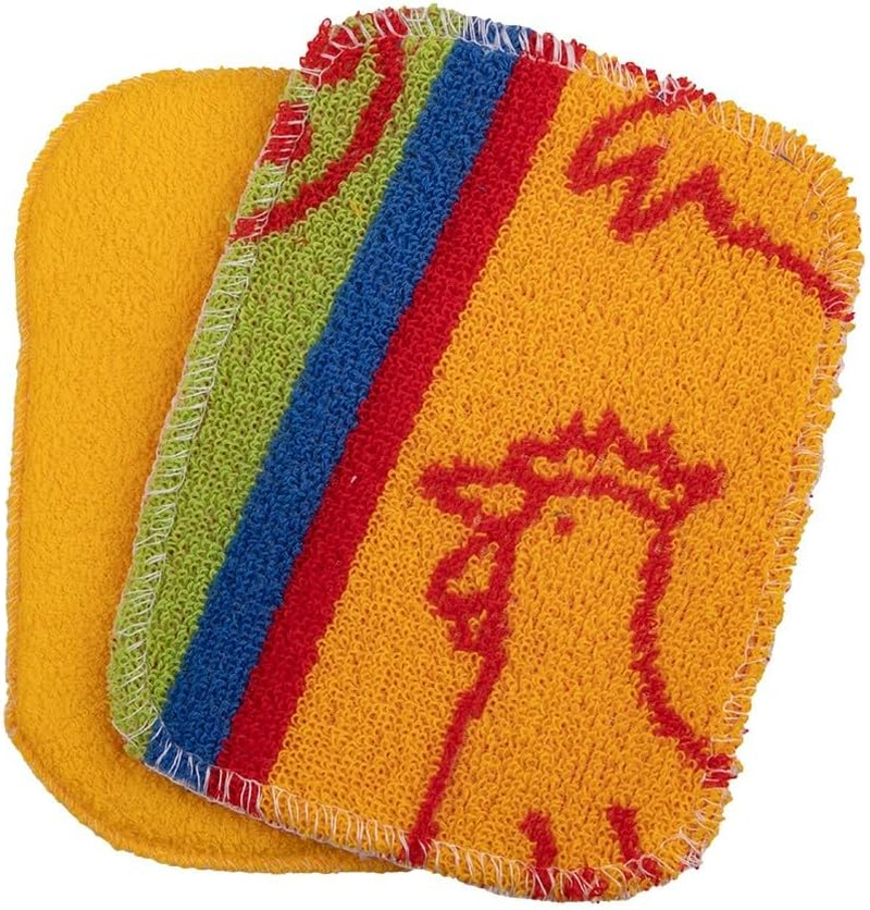 Appetito "Eco Scrubber" Universal Scrub Twin Pack Cloth and Sponge 12 X 16.5Cm - 4 Assorted Designs/Colours image number 1