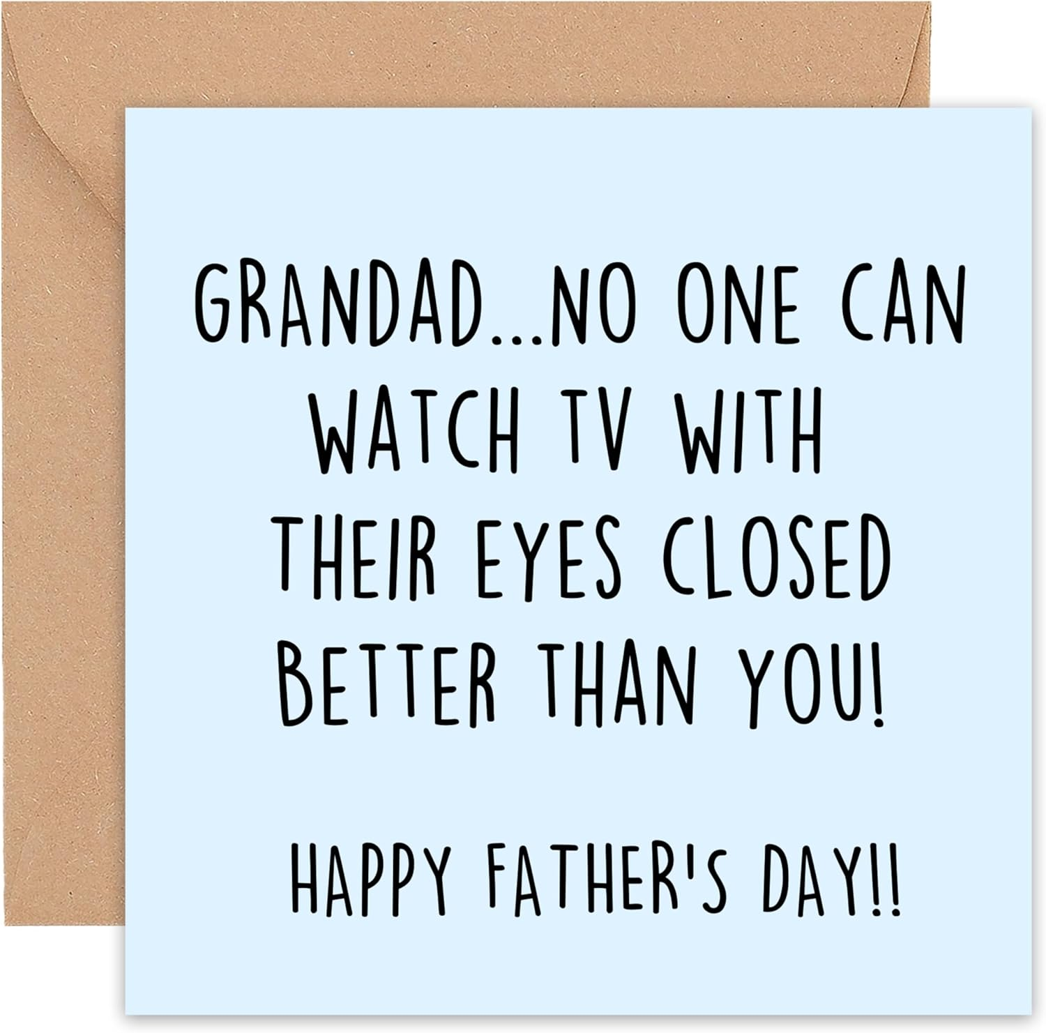 Felbridge Studio - Fathers Day Card Grandad - Funny Father'S Day Card - Grandad Pop Grandfather Grampa - from Grandson Granddaughter Grandchildren - Gift Sentimental Humorous Best -14Cm