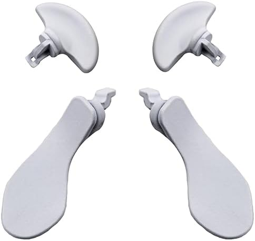 4Pcs Metal Back Paddles for PS5 Dualsense Edge Controller,Rear Paddles Replacement Interchangable Grip Parts for PS5 Dualsense Edge Wireless Controller(White) image number 6