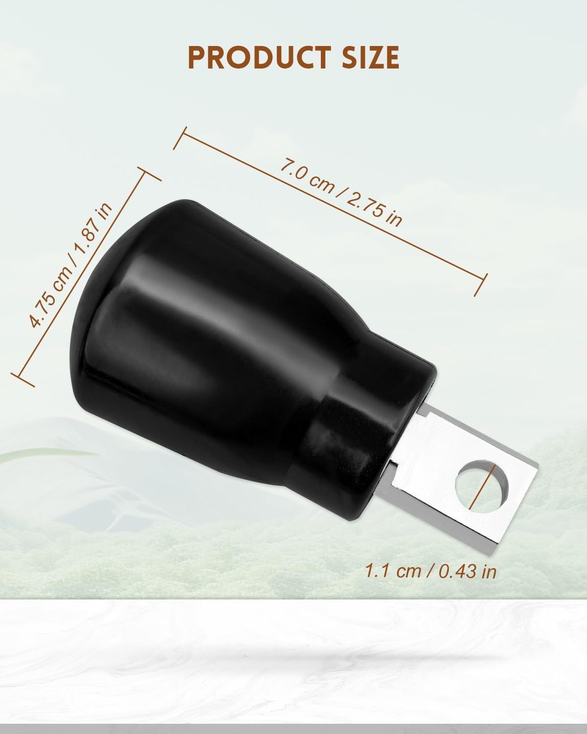 Gym Fitness Cable Ball Stopper Ends, for 5Mm/6Mm Home Gym Machine Accessories Replacement Parts, Exercise Equipment Wire Rope Port Joint, Rubber Steel image number 1