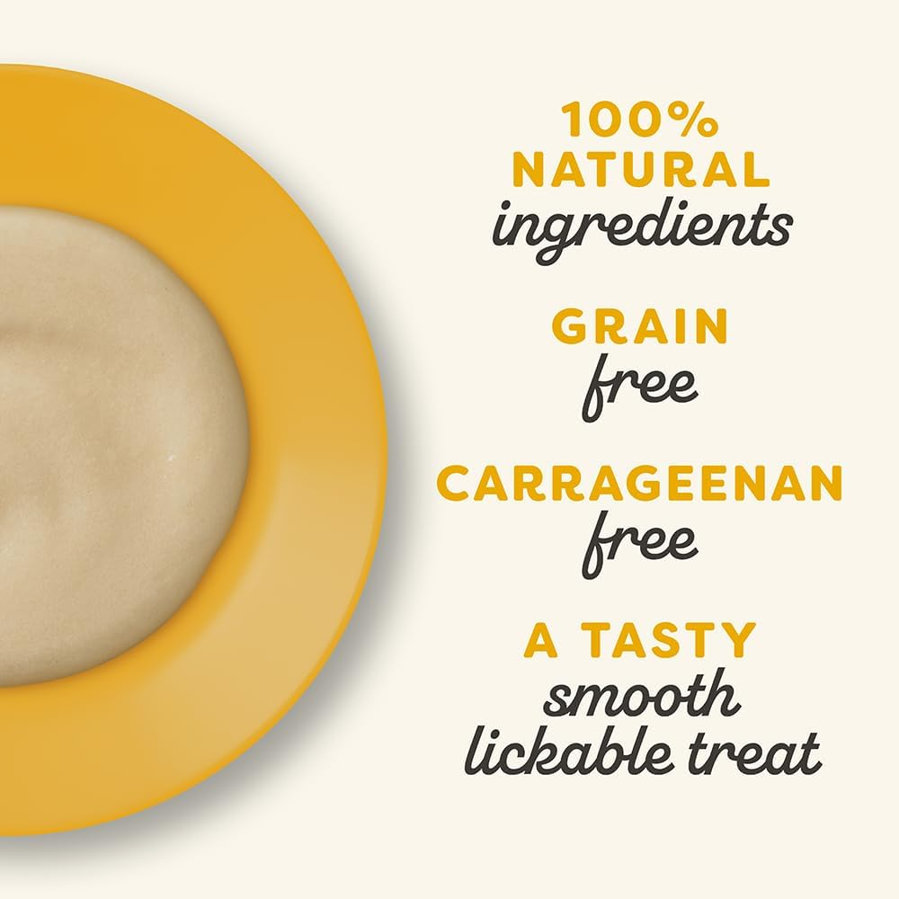 Applaws 100% Natural Grain Free Chicken Recipe Puree Treat, Limited Ingredients Pet Food 4X15G (Pack of 10)