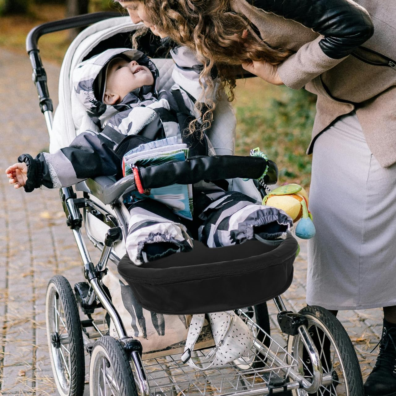 Ibasenice Universal Baby Stroller Footrest Seat Extension Leg Support Attachment image number 5