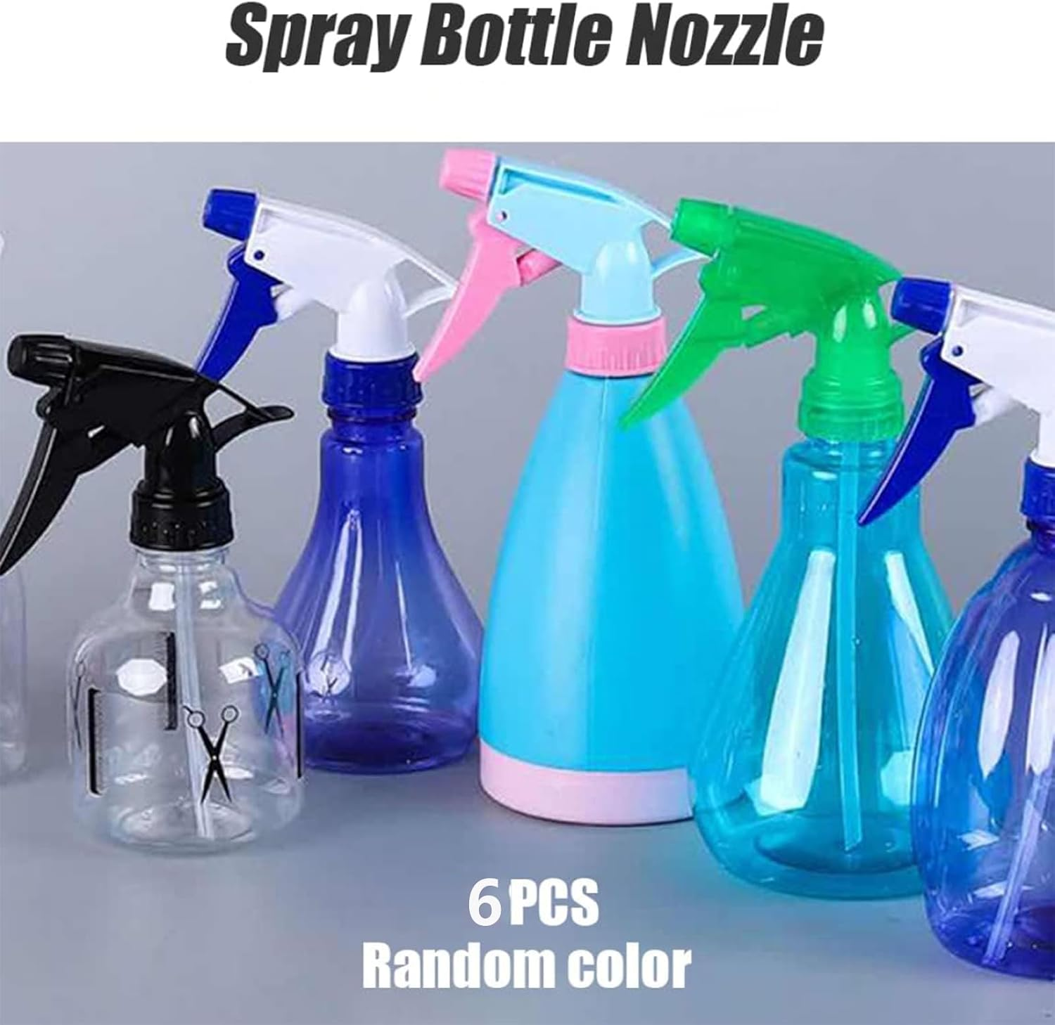 Yeanifeana 6PCS Spray Bottle Nozzle, Leak Proof Plastic Spray Trigger Replacement for Cleaning Bottles, Random Color, Durable Mist Sprayer Accessories image number 5