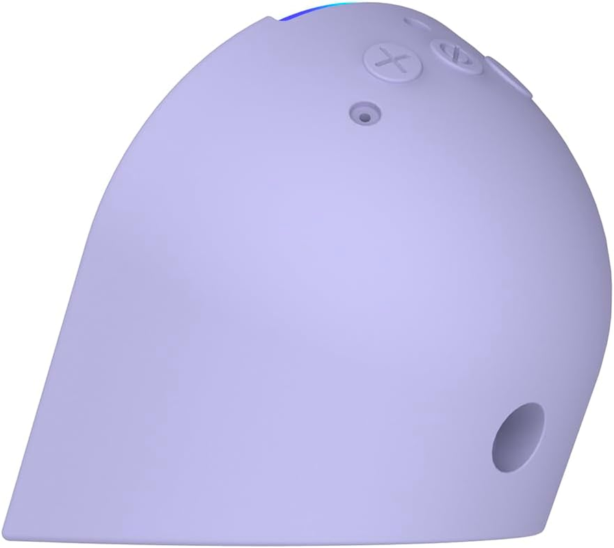 Compatible with Theamazon Echo Pop (2023 Release) Thickened Silicone Protective Cover, the Base Is More Stable, 360&deg; Protection, and a Close Fit with the Speaker Housing (Charcoal)