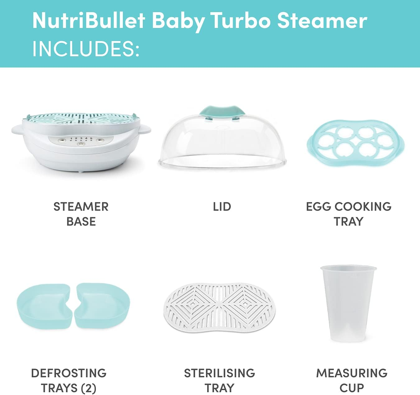 Nutribullet Baby Turbo Steamer, White image number 6