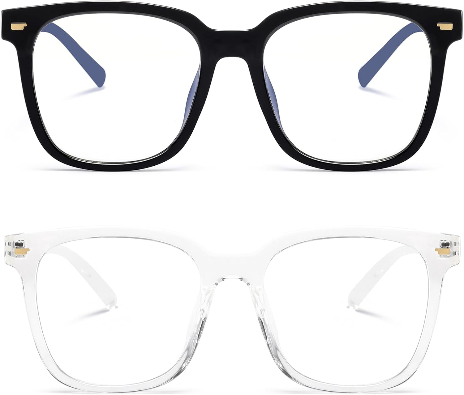 PANNER Oversized Stylish Square Blue Light Blocking Glasses for Women Computer Gaming Eyeglasses anti Glare Eyestrain image number 1