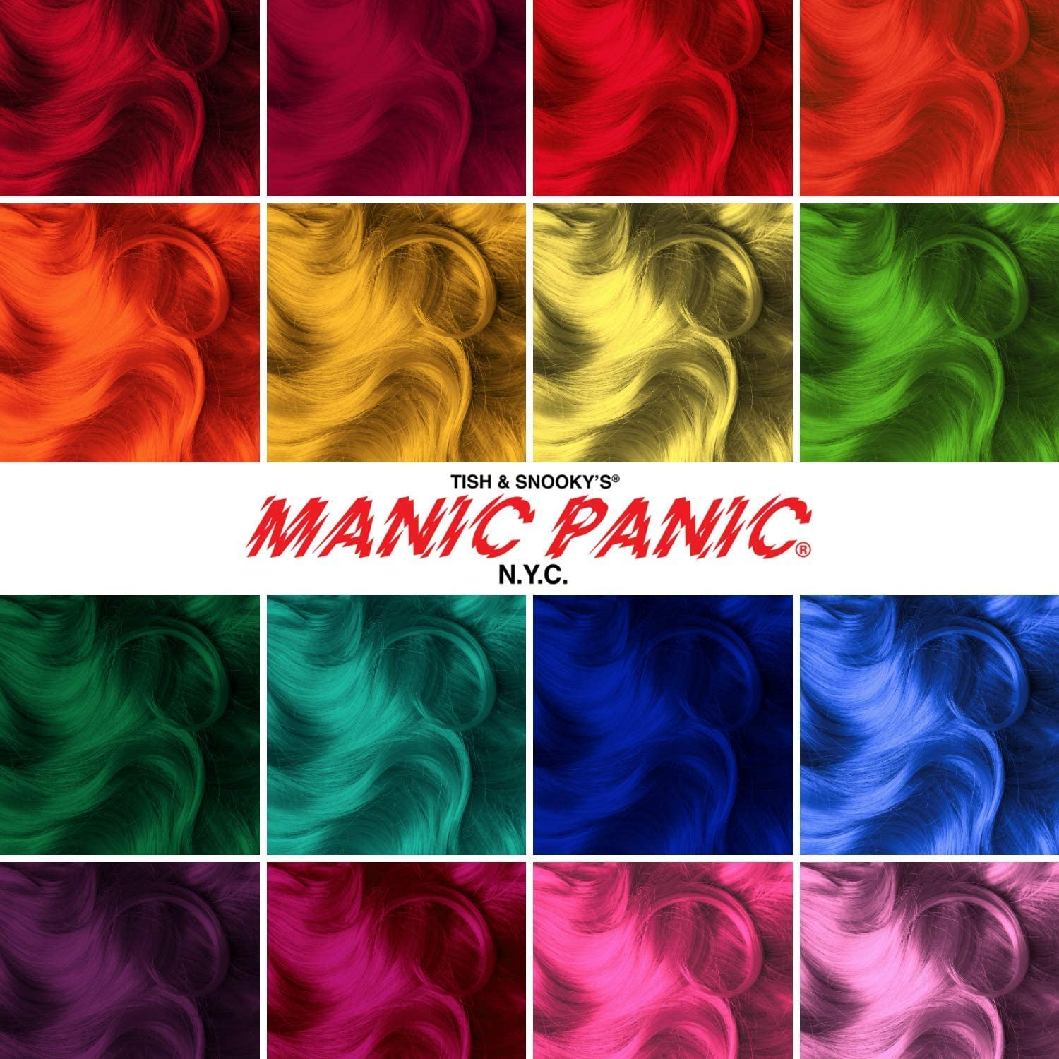 MANIC PANIC Rockabilly Blue Hair Dye - Classic High Voltage - Semi Permanent True Neutral Blue Hair Color - Vegan, PPD and Ammonia Free (4Oz) image number 2