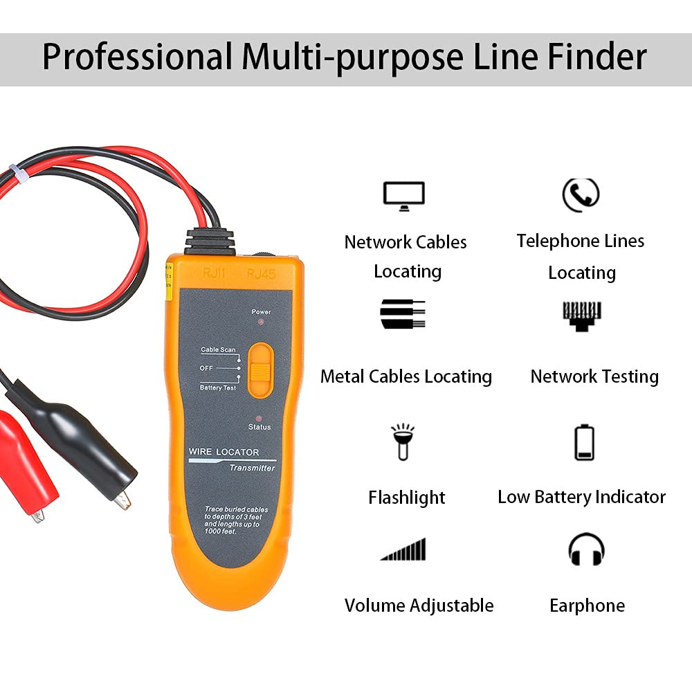 Underground Wire Locator NF-816 Underground Cable Detection Instrument Concealed Wg Line Finder GTRH image number 5
