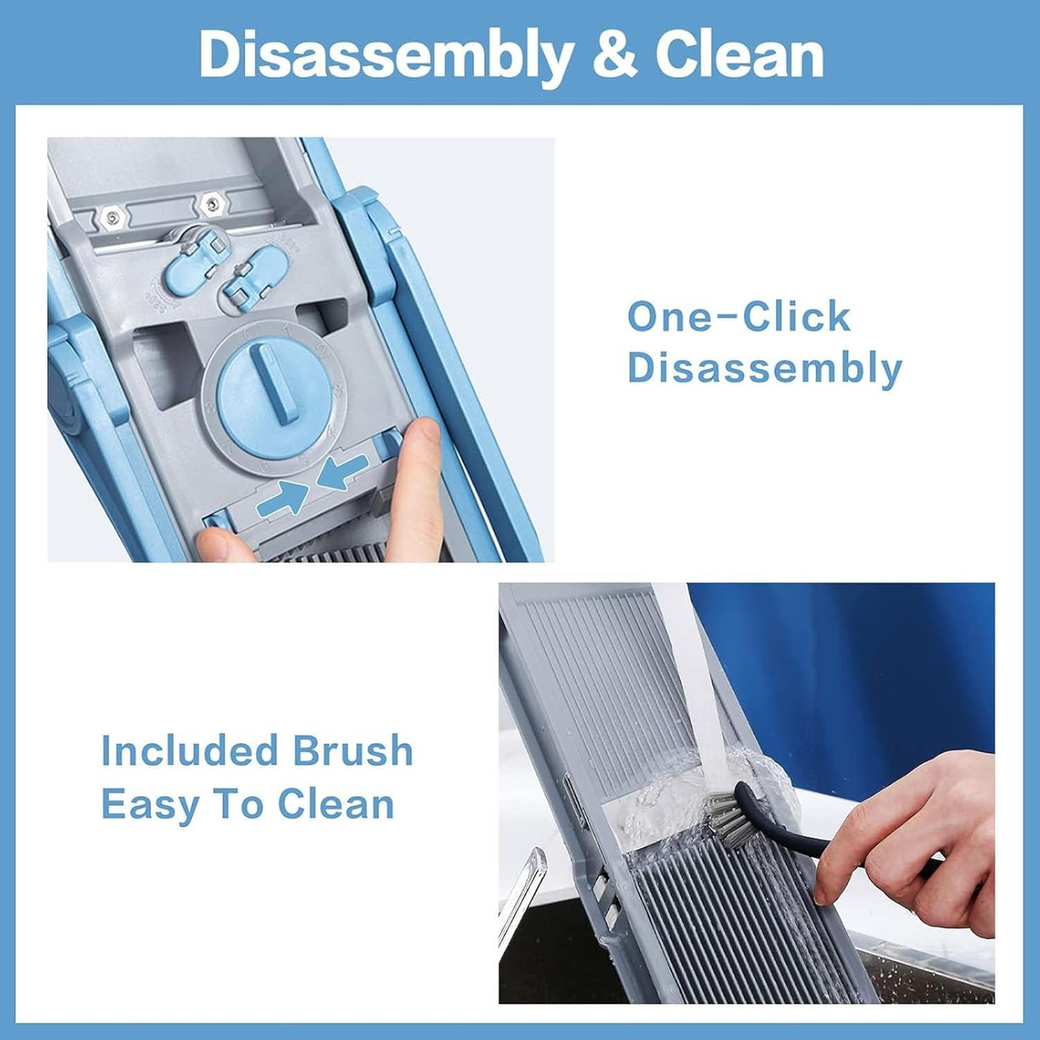 Heyinova Vegetable Cutter,Adjustable Vegetable Food Slicer Chopper,Multifunctional Kitchen Utensils,Potato and Fruit Slicer Suitable for Restaurants and Home Kitchens image number 5