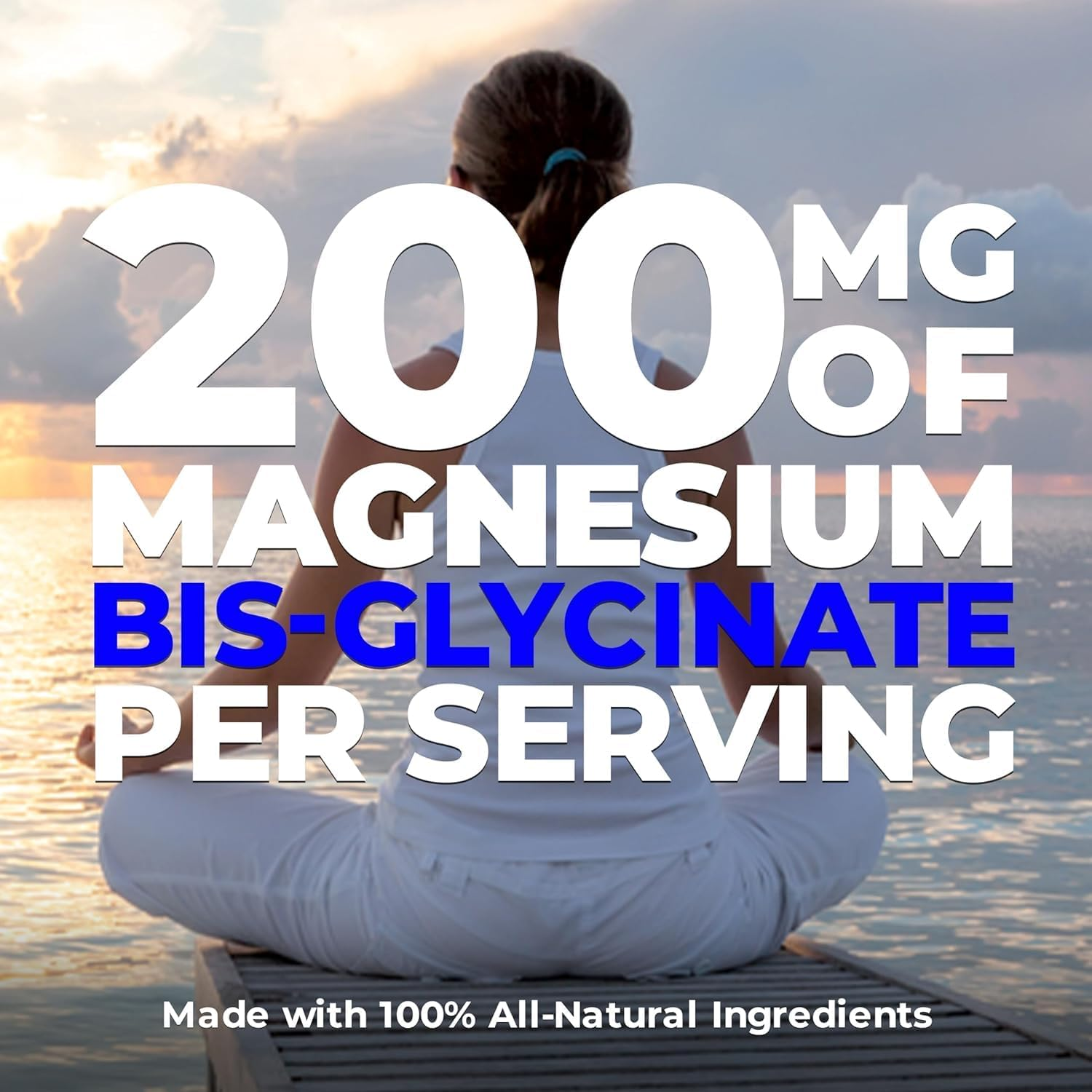 Nutrawave PURE Magnesium Bisglycinate 200Mg, Vegan, Gluten Free, 120 Capsules image number 2