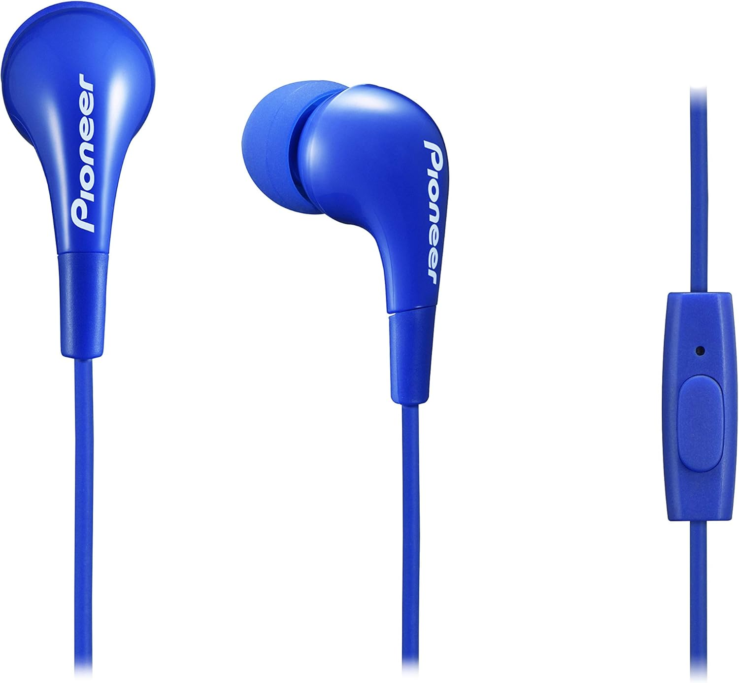 Pioneer SE-CL502T-L Lightweight In-Ear Headphone with In-Line Microphone - Blue image number 2