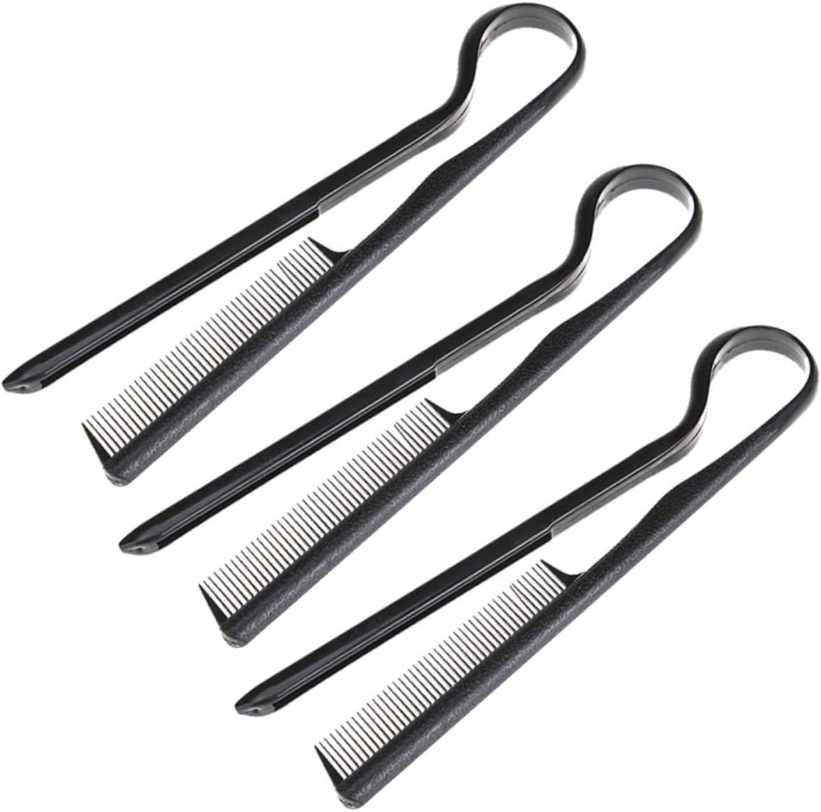 EPIGEIST 3Pcs Shaped Hairdressing Comb Plastic Hair Styling Clips for Women DIY Hair Straightening and Scalp Care Easy to Use Portable Hairdressing Tools image number 2