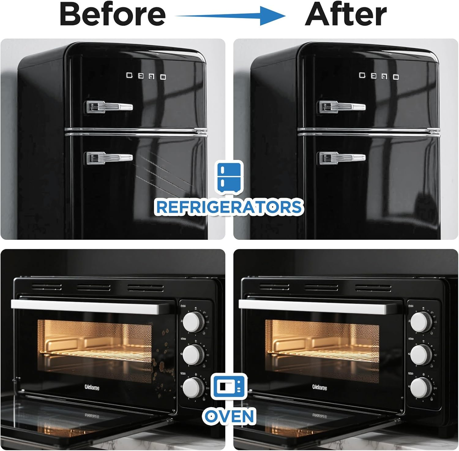 Black Paint Semi-Gloss Black Multi Surface Touch up Paint Repair for Wall,Door,Cabinets,Wood,Furniture, Appliance,Tile,Porcelain,Touch up Paint Pen for Refrigerators,Washers,Dishwashers,Microwave image number 1