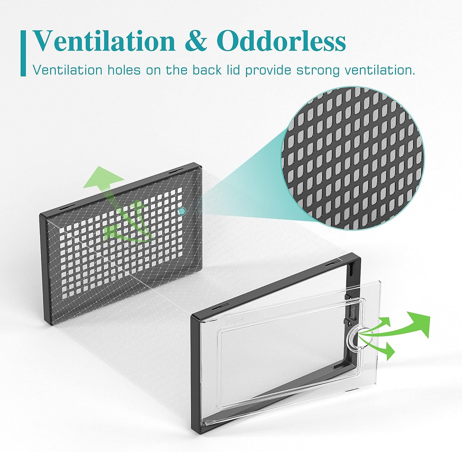 Kuject Large Shoe Organizers Storage Boxes for Closet, 12 Pack Clear Plastic Stackable Storage Bins with Lids, under Bed Shoe Containers for Entryway, Drop Front, Fit up to Women'S Size 10,Black image number 3