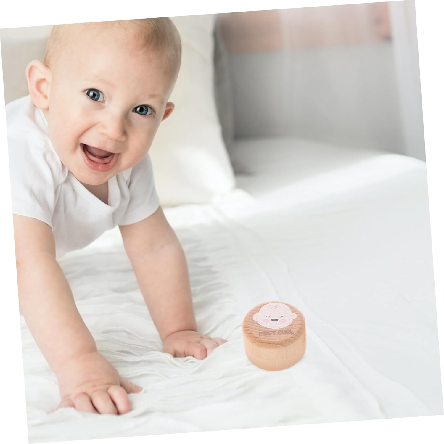 NOLITOY 2Pcs Wooden Tooth Keepsake Box for Boys and Girls Baby Tooth Storage Container First Lost Keepsake Case Natural Wood Baby Shower Birthday image number 3