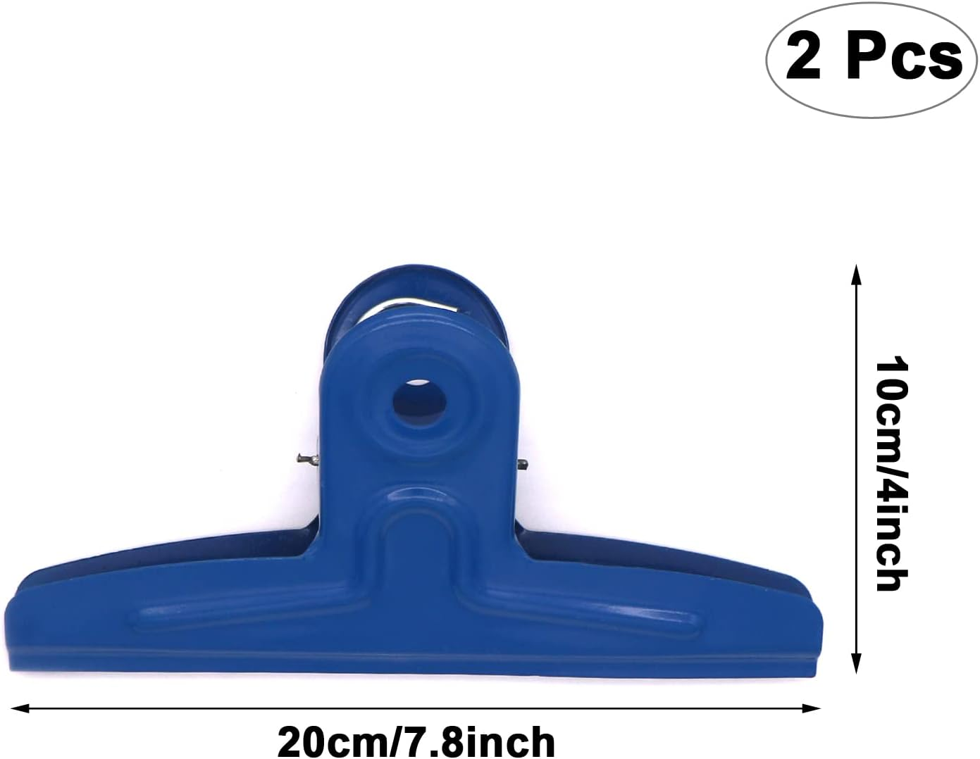 GUKBIAY Extra Large Bull Clips 2 Pack 20 Cm Blue Stainless Steel Clips Jumbo Paper Clamps for Drawing Board Poster Clamping Bag image number 3