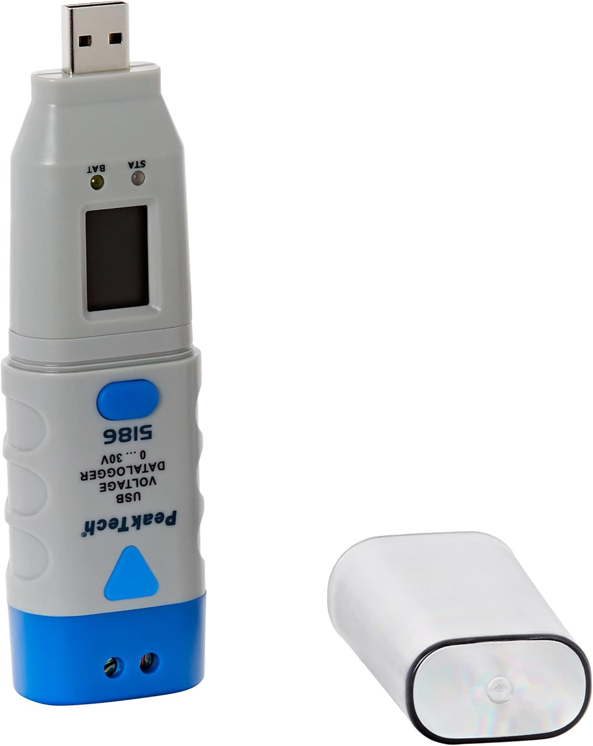 Peaktech 5186 - Usb-Datalogger, Voltage 0-30V DC, 32.000 Points, LCD Display, Recording Time up to 2 Years, Internal Memory, Replaceable Lithium Battery, image number 2