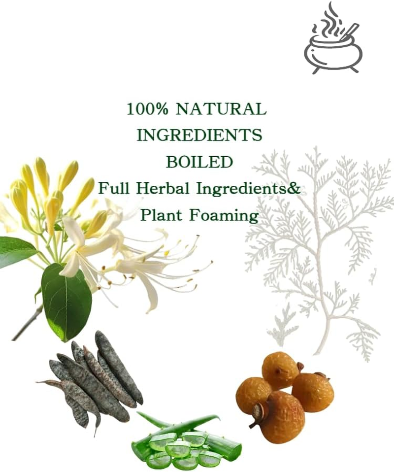 Joy Garden Multi-Purpose Aloe, Honeysuckle&Soapberry Zao Jao Liquid, Shampoo, Body Wash & Travel Essentials Two-In-One,Shampoo and Body Wash,Natural Ingredients Gentle Herbal TCM Ingredients 400Ml image number 2