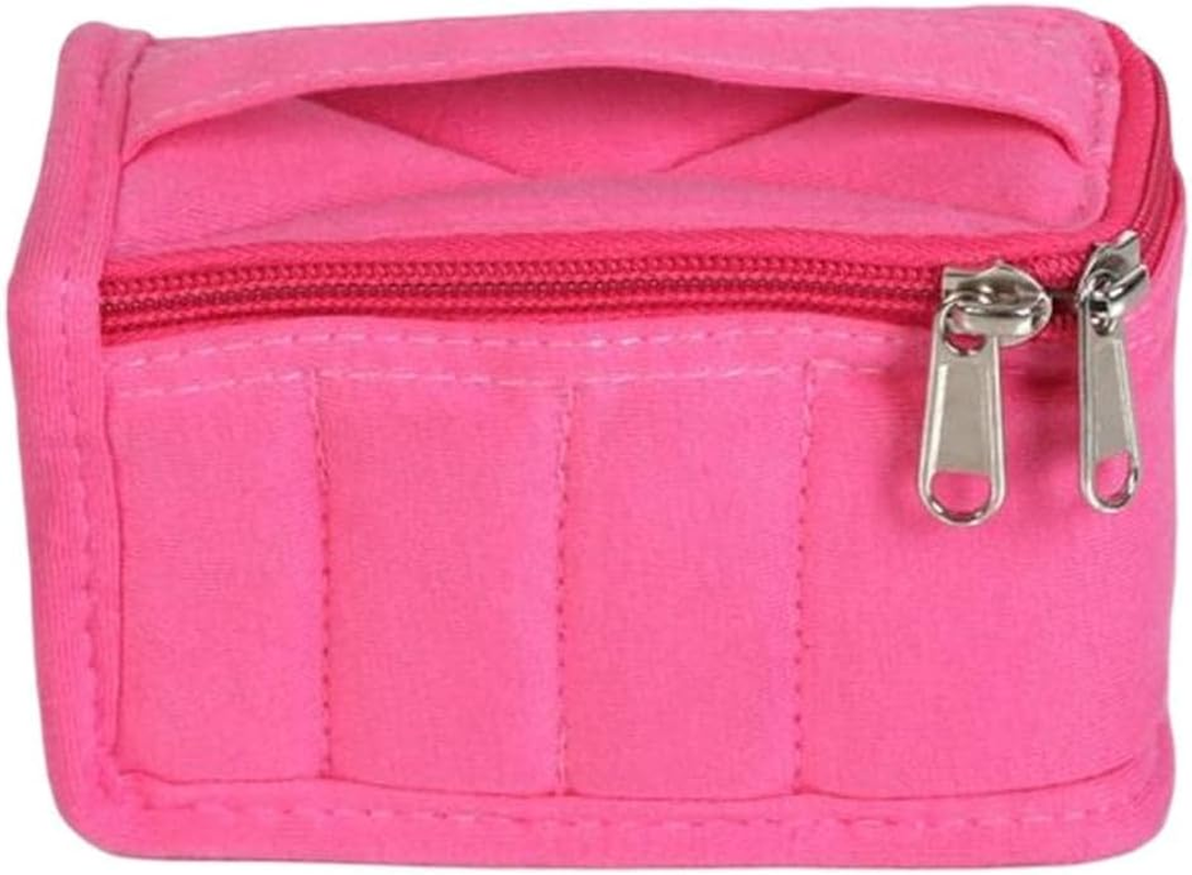 Portable Toiletry Bag Makeup Bag Unique Gift Storage Pouch Multifunction Cosmetic Organizer for Business Trips (Purple), Pink, One Size