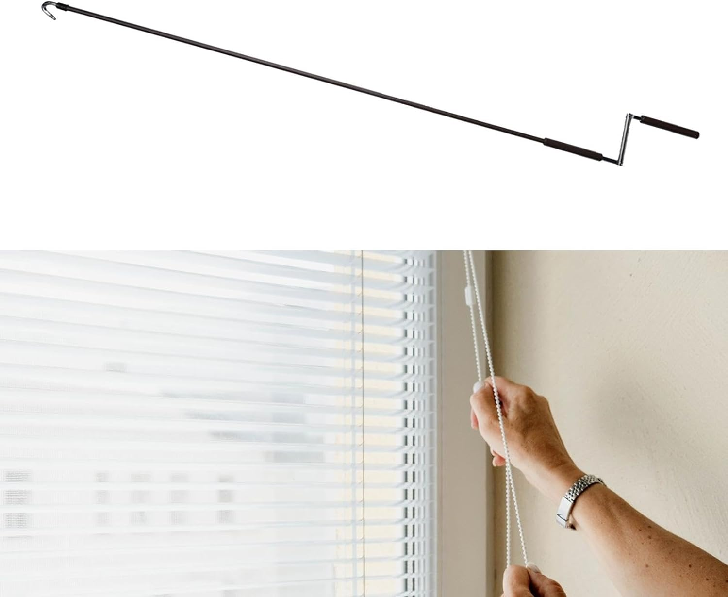 Generic RV Awning Crank Handle Replacement Crank Wand 48 Inch Hand Crank Handle for Outdoor Indoor Roller up Blind image number 1