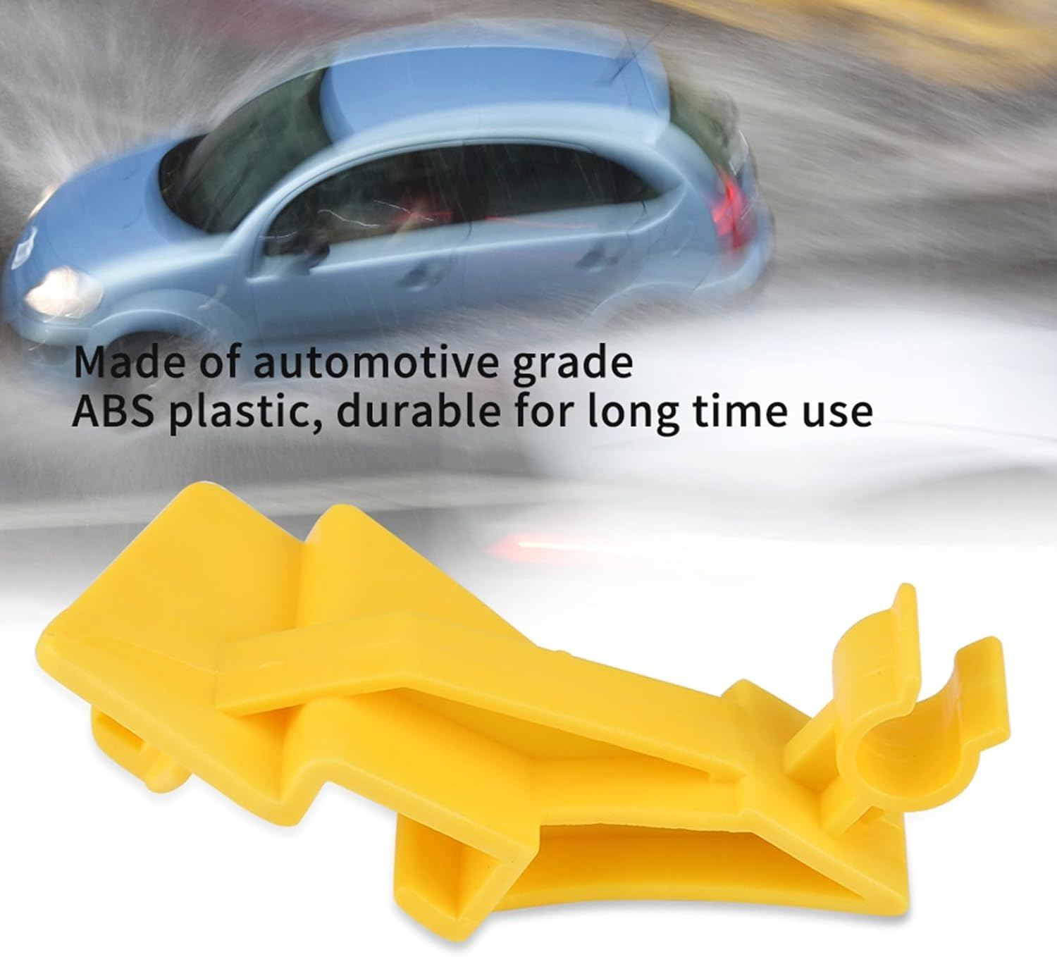 Hood Bonnet Clamp/Holder, Yellow Plastic Bonnet Clamp/Holder Prop Retainer Connect Replacement for MK7 2008 Onwards