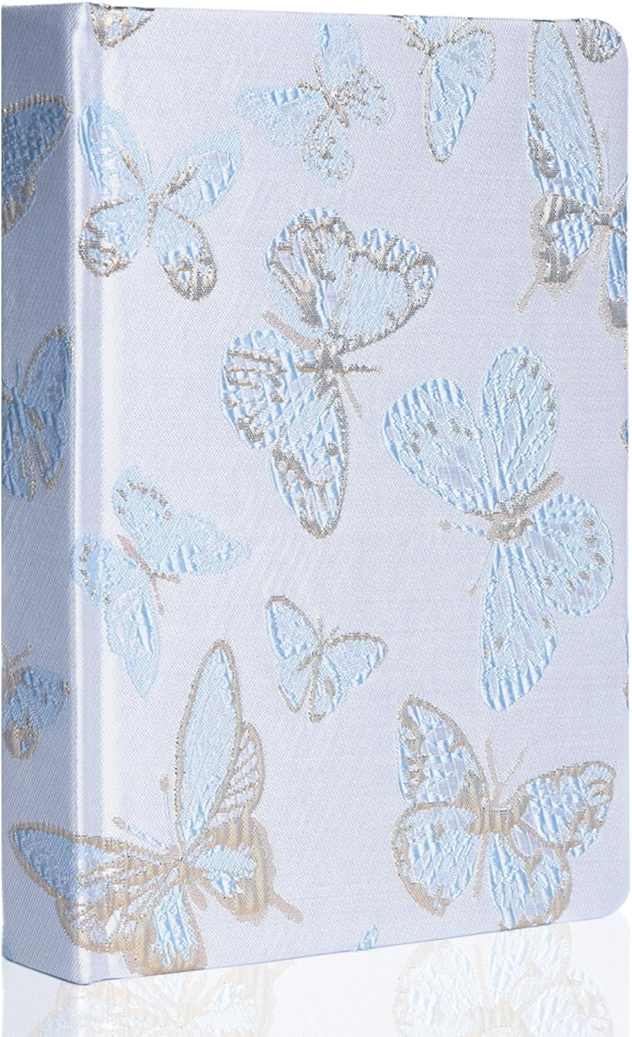 TIEFOSSI A5 Embroidered Fabric Journal for Women Men, College Ruled Journals for Writing, Butterfly Hardcover Notebooks for Work Business Home School
