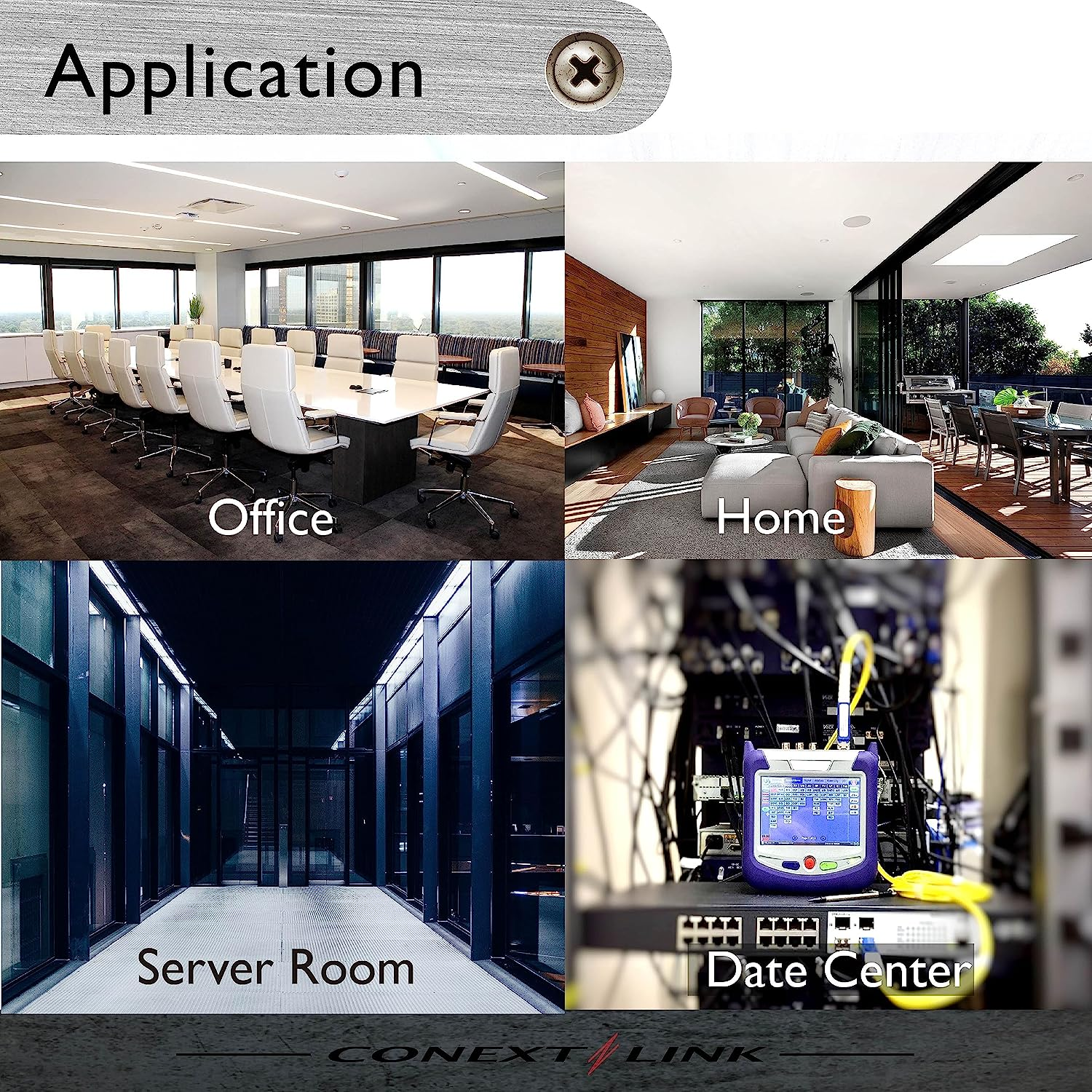 RJ11 6P4C Modular Telephone Extension Cable Phone Cord Line Wire (7 Feet, Grey) image number 6