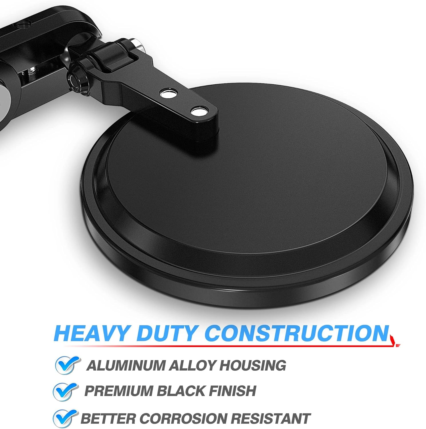 Universal Motorcycle Mirrors - 3 Inch round Folding Bar End Side Mirror Compatible with Honda Scooter Suzuki Yamaha Kawasaki Victory and More image number 6