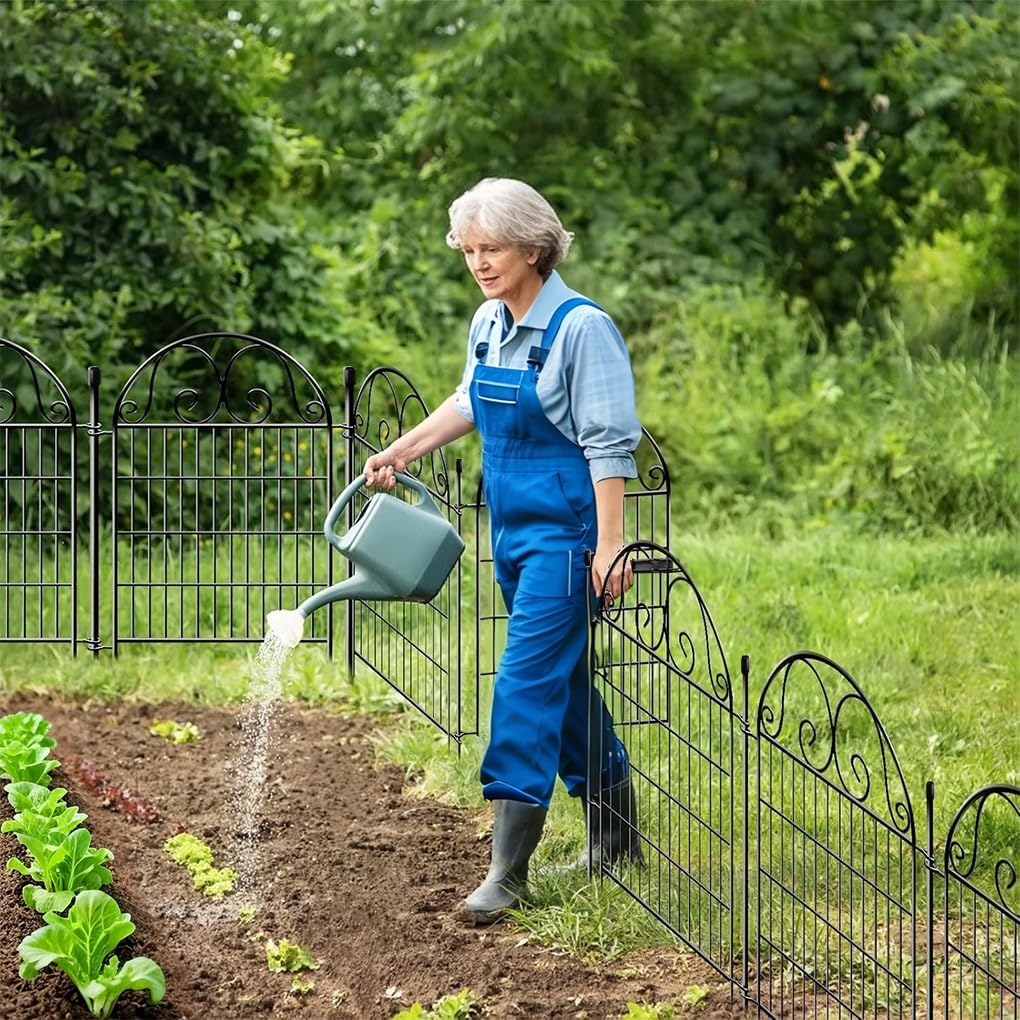 Springup Garden Animal Barrier Fence 13 Panels with 1 Gate, 91Cm(H) &times;70Cm(W) Dog Digging Tall Fence Barrier, Heavy Duty Metal Temporary Fences, Reusable Defense Fencing for Outdoor Yard image number 6