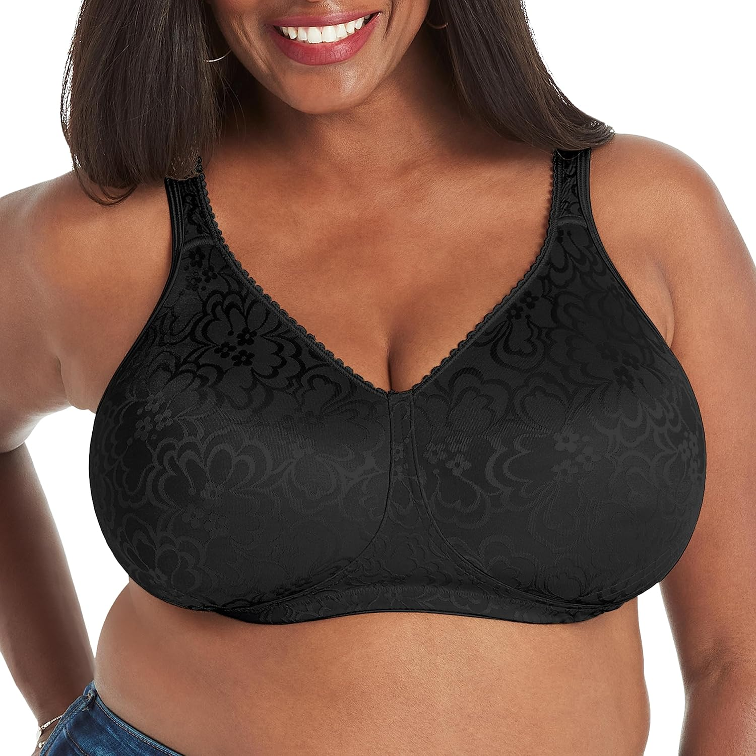 Playtex Womens - 18 Hour Ultimate Lift and Support Wire Free Bra Short Sleeve Full Coverage Bra