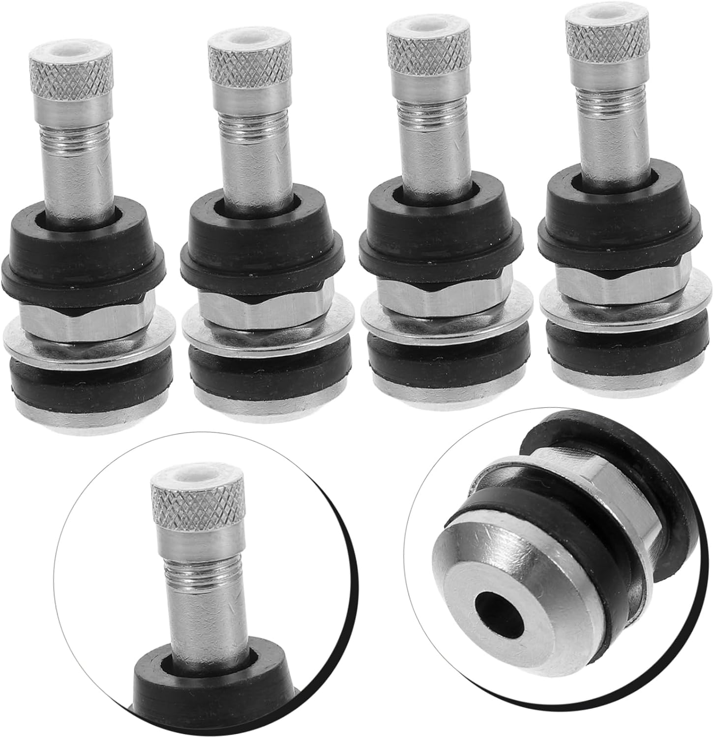 Iplusmile 4Pcs Metal Valve Stems Tire Valve Stems for Car Wheels for Automotive Tire
