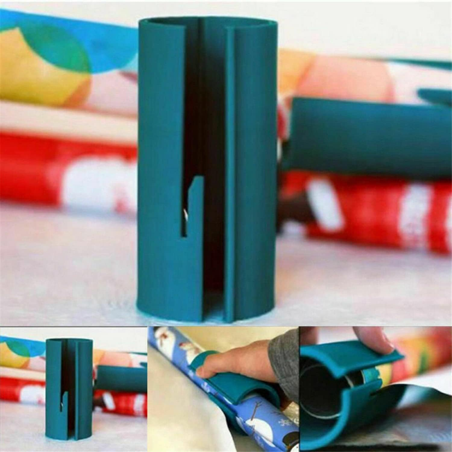 Wrapping Paper Cutter with Upgraded Sharper Blade, Sliding Paper Cutter Craft Seconds, Wrap Paper Cut Tools for Christmas & Birthday Gift image number 1