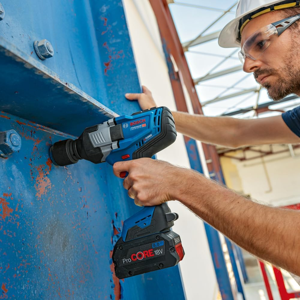 Bosch Professional BITURBO Battery Impact Driver GDS 18V-1600 HC (3/4" Wrench, 1600 Nm Torque, 2200 Nm Starting Torque, Ladder Hook, No Batteries or Charger) image number 1