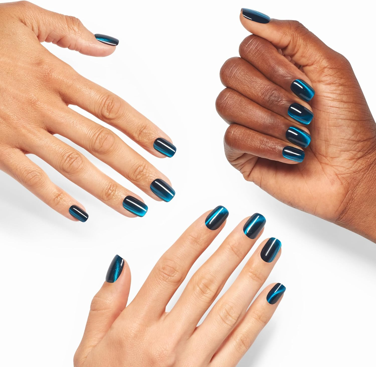 OPI Xpress/On Press on Nails, up to 14 Days of Wear, Gel-Like Salon Manicure, Reusable, Vegan, Sustainable Packaging, with Nail Glue, Neptune In image number 3