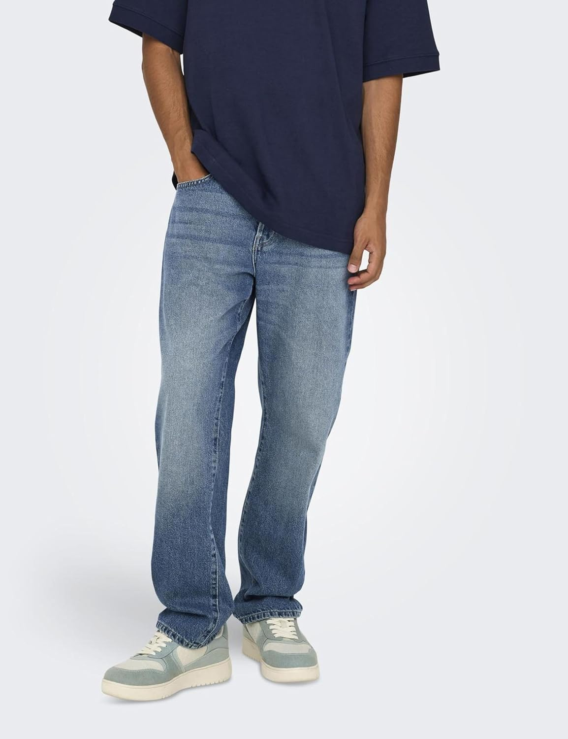 Only & Sons Men'S Onsedge Straight Box Tai DNM Cbo Noos Jeans image number 3