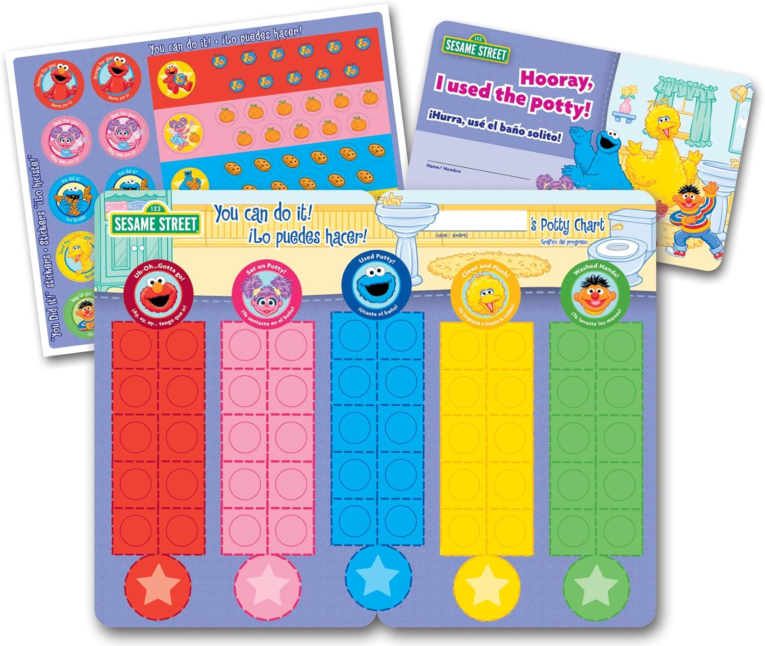 Ginsey Sesame Street Potty Training Rewards Kit, Promote Good Potty Habits