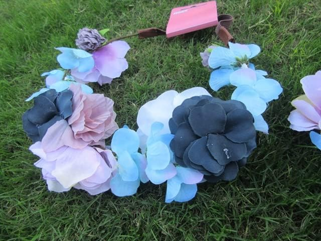 3Pcs Floral Headpiece Hair Garland Wreath Flower Party Favor image number 5