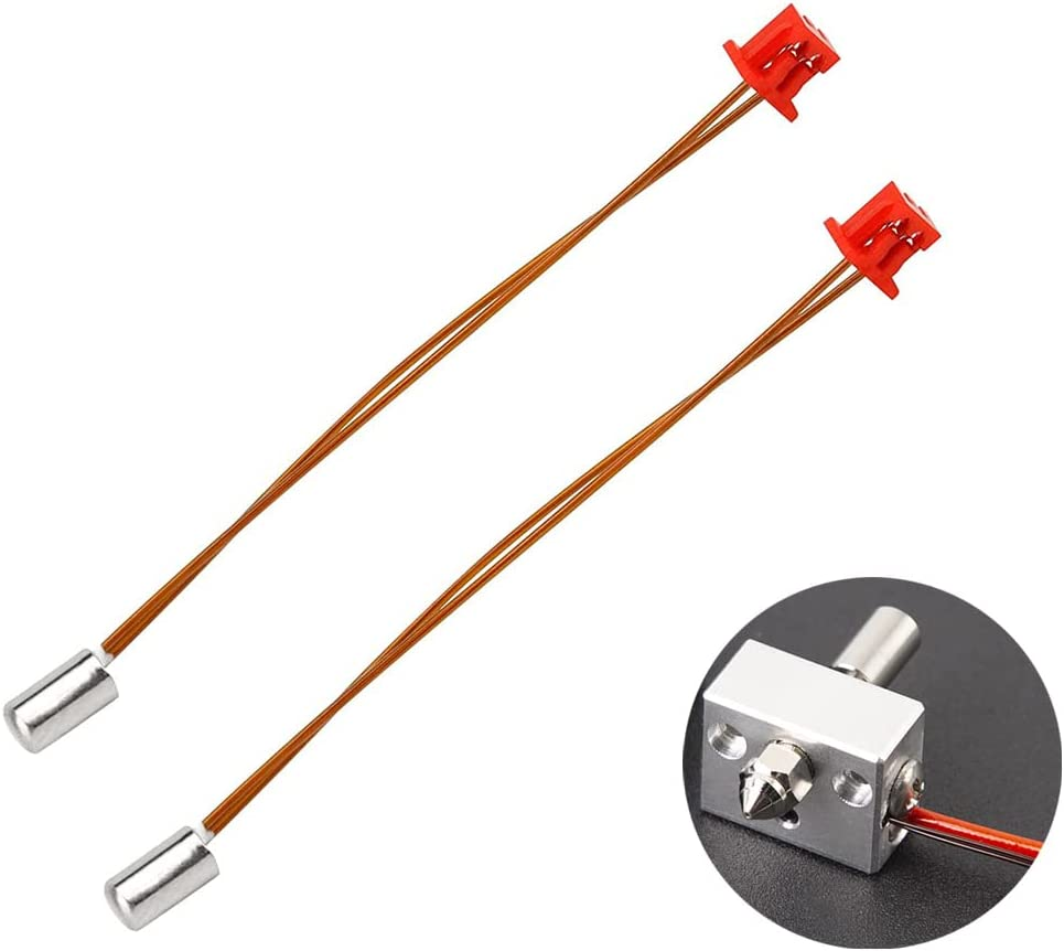 LEOWAY Sprite Extruder Pro Thermistor OD 3Mm Compatible with Creality Ender3 S1 Pro, CR10 Smart Pro, Sermoon V1 Pro 3D Printer (2Pcs)