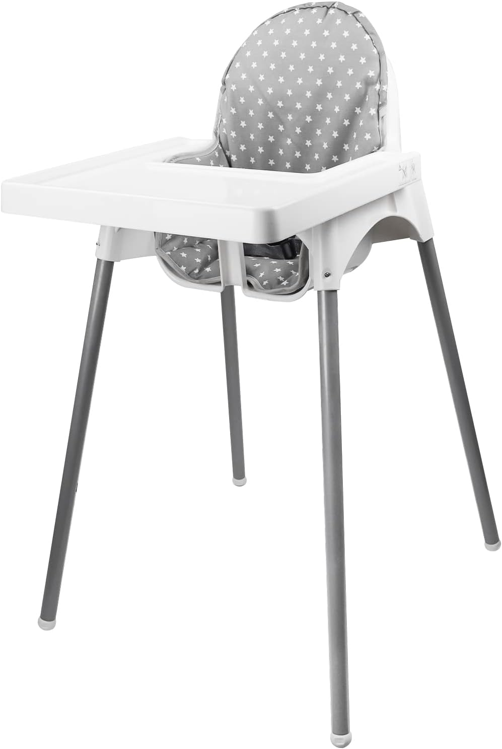 Twoworld High Chair Cushion for IKEA Antilop Highchair, Baby High Chair Seat Cover Liner Mat Pad Cushion for IKEA Antilop High Chair (Fashion Gray) image number 1