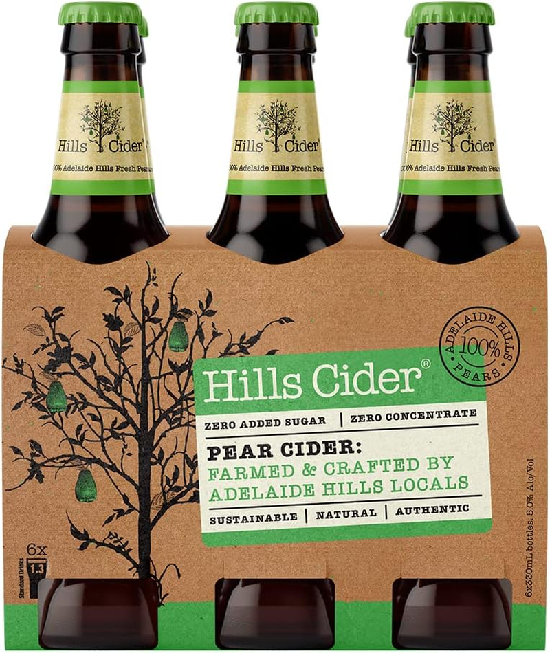 Hills Cider Pear Cider Bottle 330 Ml (Pack of 24) image number 3