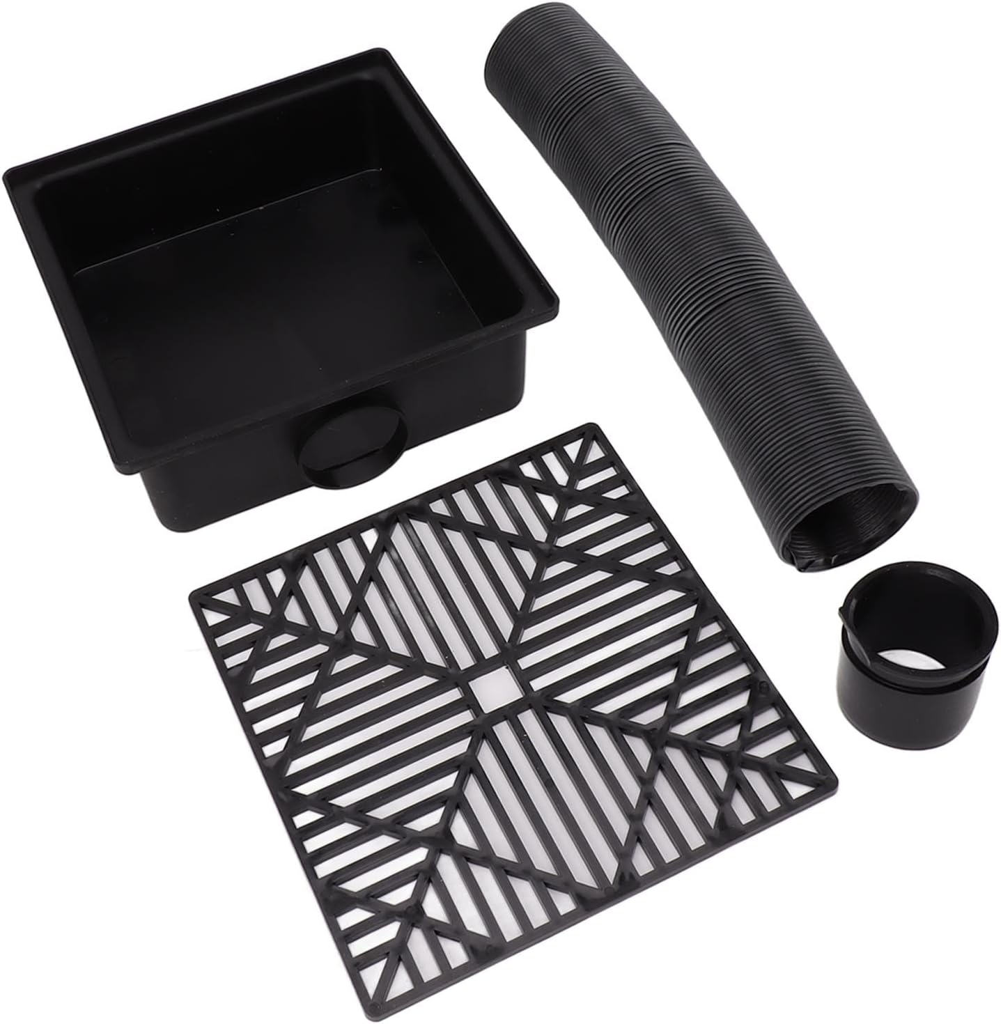 Asixxsix Gutter Downspout Extensions, Flexible, No Dig Low Profile Catch Basin Downspout Extension Kit, Flexible Pipe to 8 Ft, Protect House Foundation, down Spout Extender image number 4