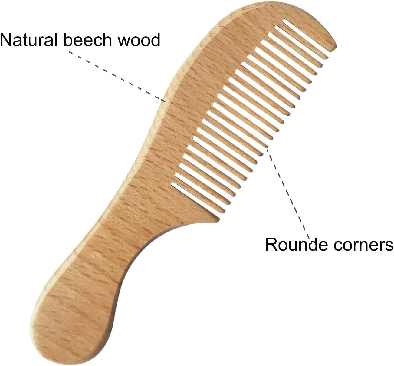 Baby Hair Brush with Wooden Handle and Comb Set for Newborns & Toddlers | Natural Soft Goat Bristles L Wood Comb L Purple Silicone Brush| Ideal for Cradle Cap (3 Piece) image number 1