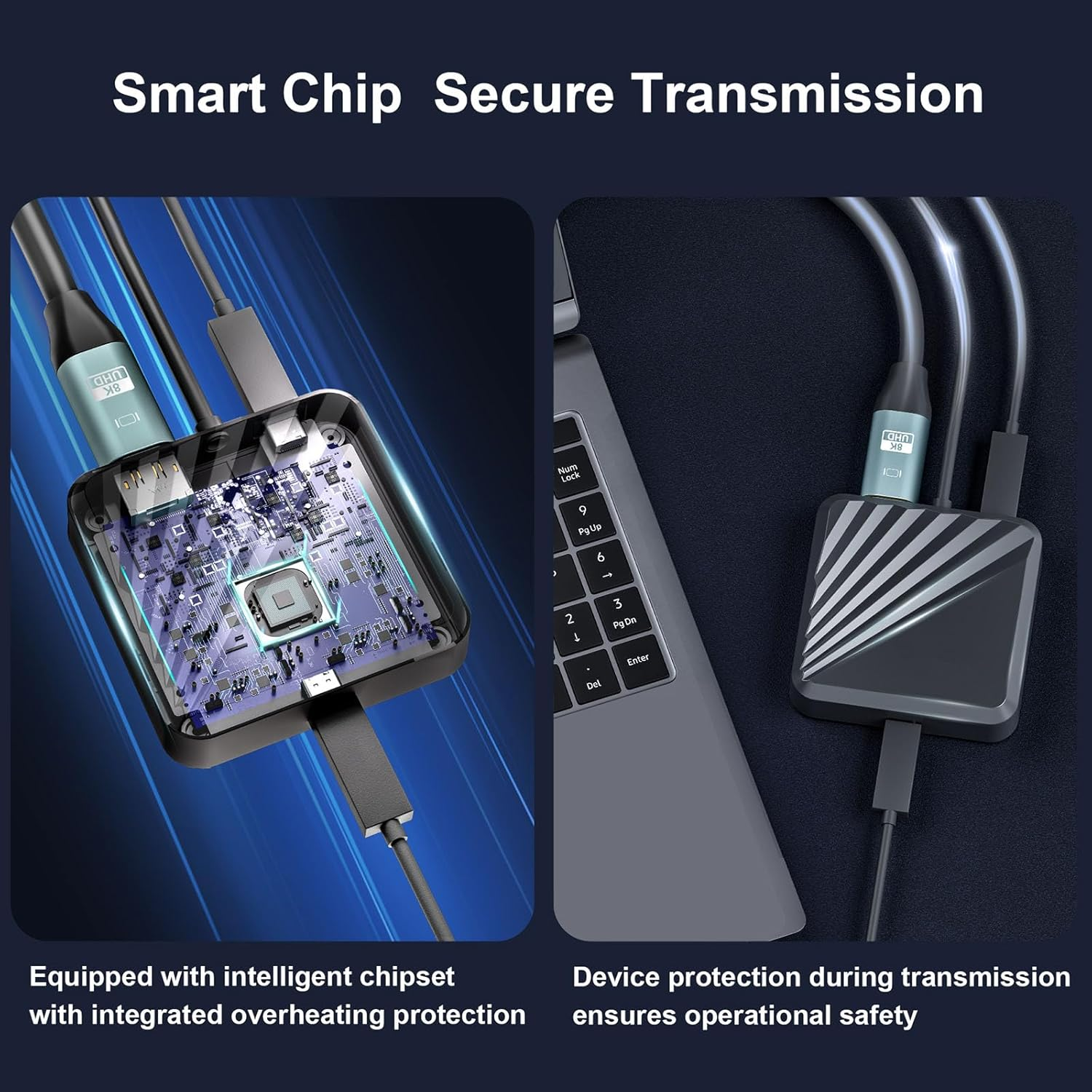 LICHIFIT Adapter + Bluetooth Receiver for PS VR2 to Windows Computer, PC Adapter Kit for PS5 VR2 Converter Connector with Type-C Power Cable and Displayport 1.4 HD Cable for Playstation 5 VR2 image number 3