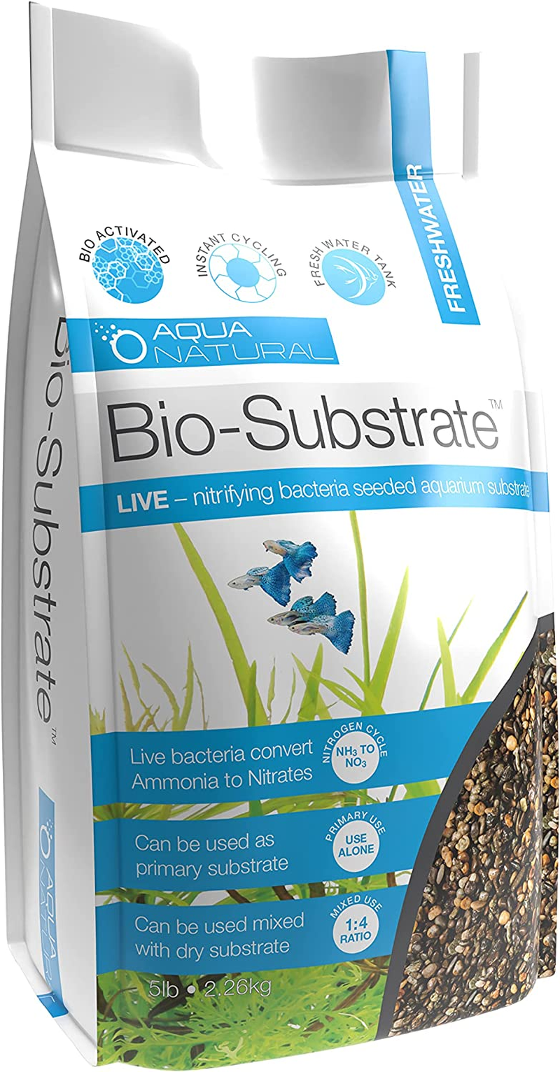Aqua Natural Bio-Substrate Aquarium Gravel, Midnight Pearl