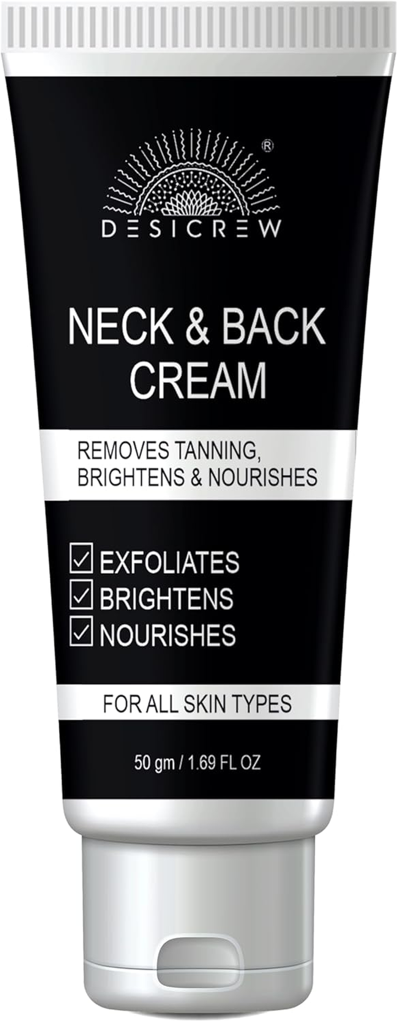 Desi Crew Neck Back Lightening Cream, for Dark Body Parts like Neck, Ankles, Knuckles, Armpits, Thighs, Elbows,| for Men & Women | for All Skin Types | 50 Gm image number 1