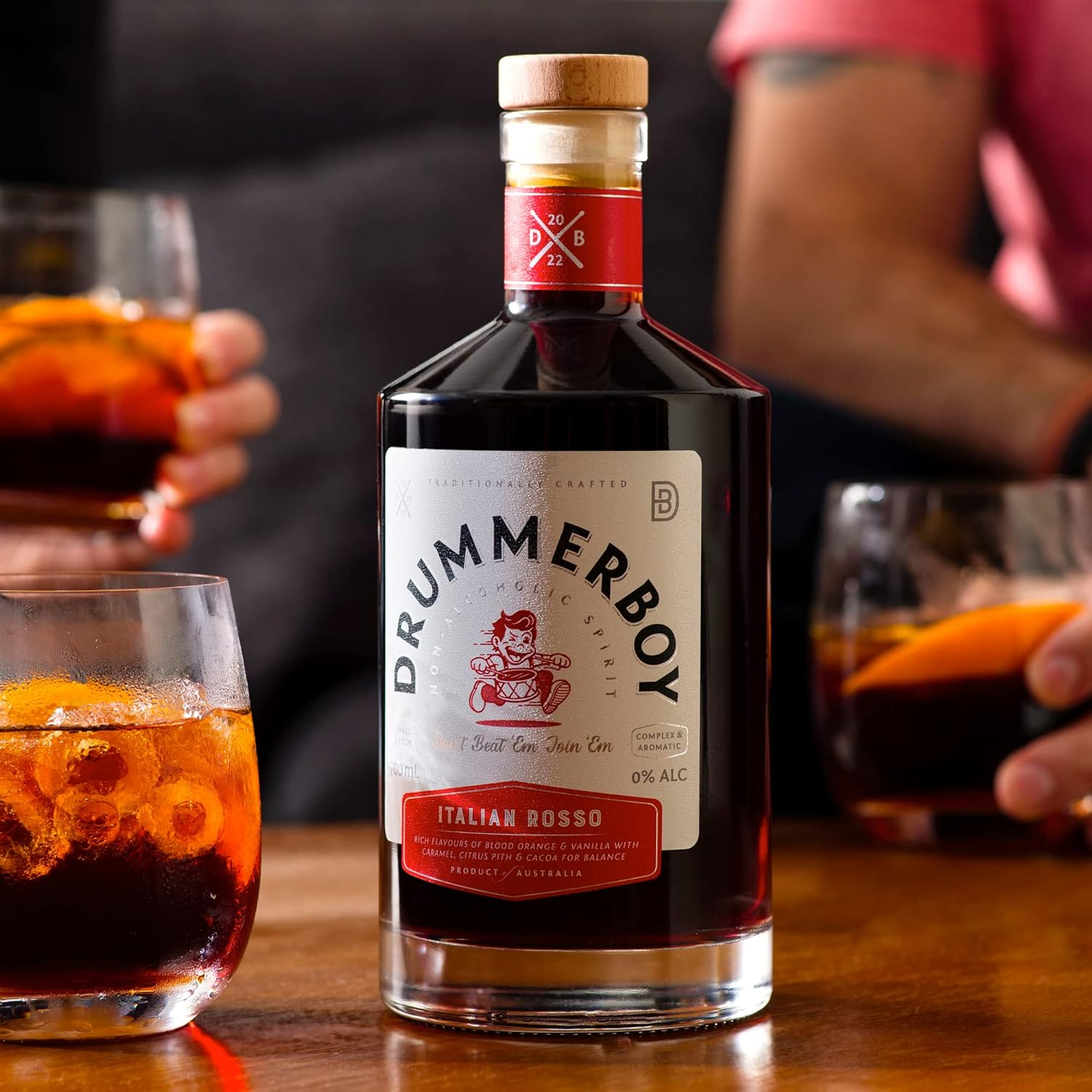 Drummerboy Italian Rosso Non Alcoholic Spirit - Sweet, Red Vermouth Style | Award Winning (200Ml) image number 2