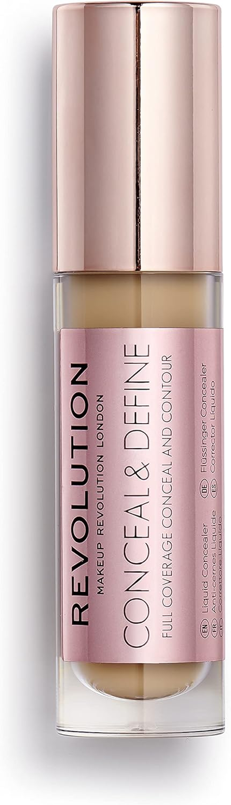 Makeup Revolution Conceal and Define Concealer (Eyeshadow), C10 Brown, 3.4Ml