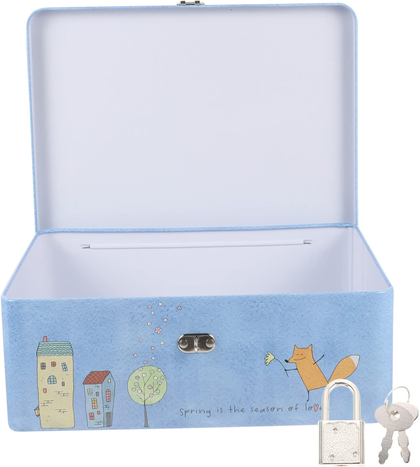 Adorable Vintage Tinplate Storage Box with Decorative Container for Jewelry Crafts and Keepsakes for Home Desktop Organization image number 6