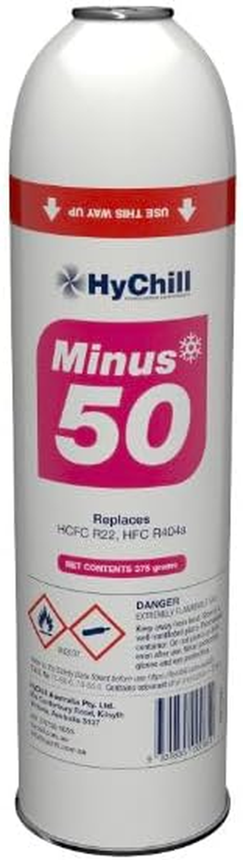 HYCHILL minus 50 Low GWP Hydrocarbon Refrigerant 375G Can