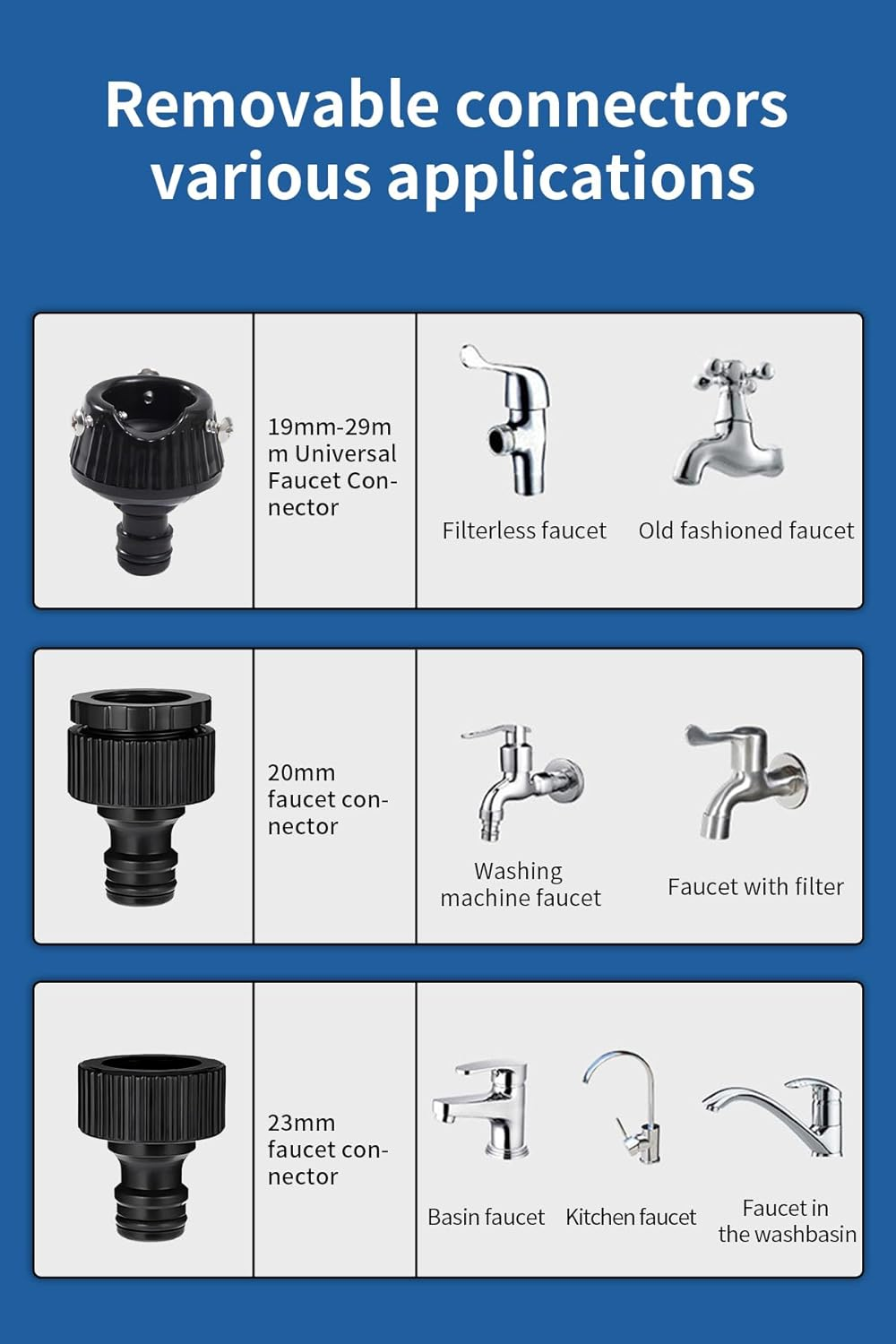 ZAOZAOLLND Garden Hose, 75/50Ft Expandable Garden Hose, with 8-Pattern Nozzle, 1/2' & 3/4' Convertible Connectors, Lightweight and Easy to Store (Black, 22M)